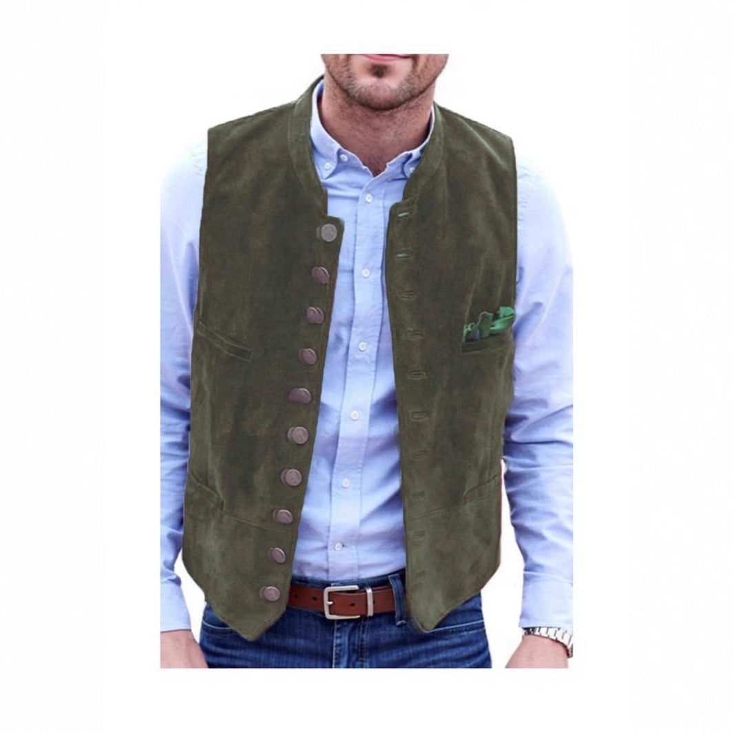 Herren elegante Weste aus Wildleder Aliams