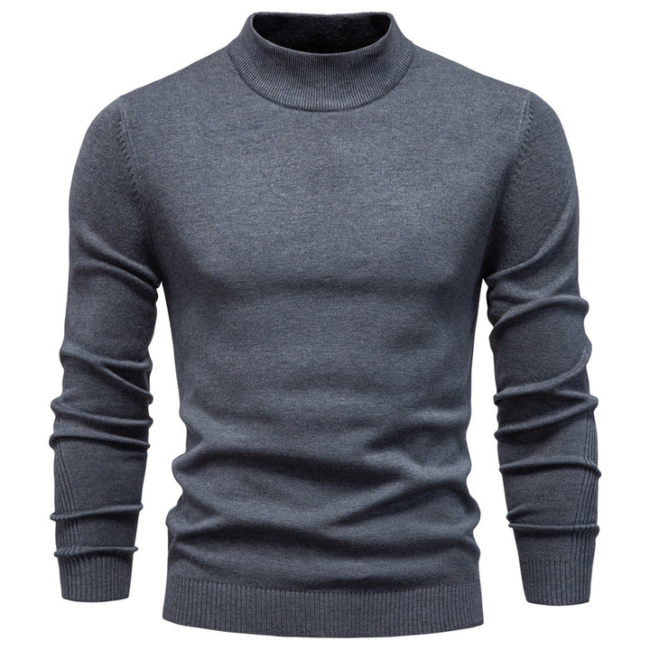 Herren Rollkragenpullover aus weichem Strickmaterial mit feiner Rippstruktur Aliams