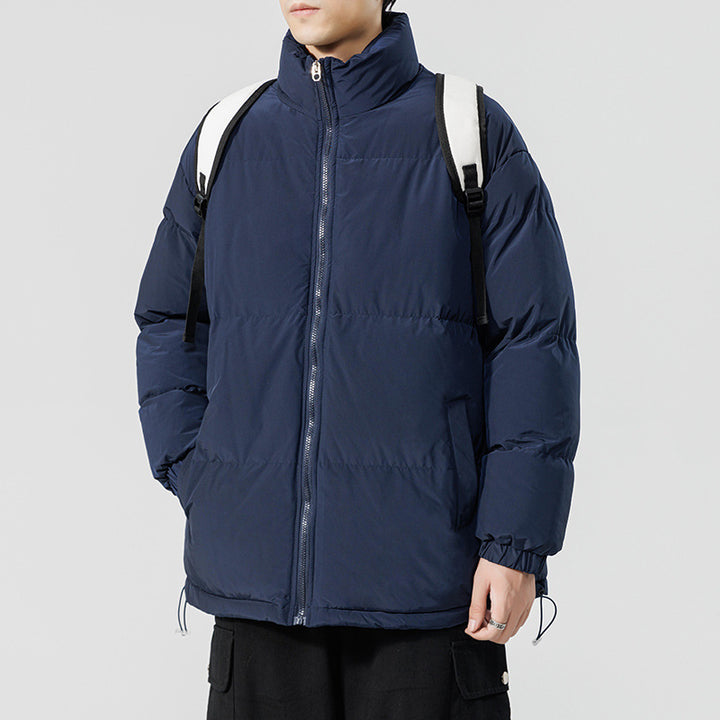 Herren gesteppte Funktionsjacke mit hohem Kragen und isolierendem Innenfutter Aliams