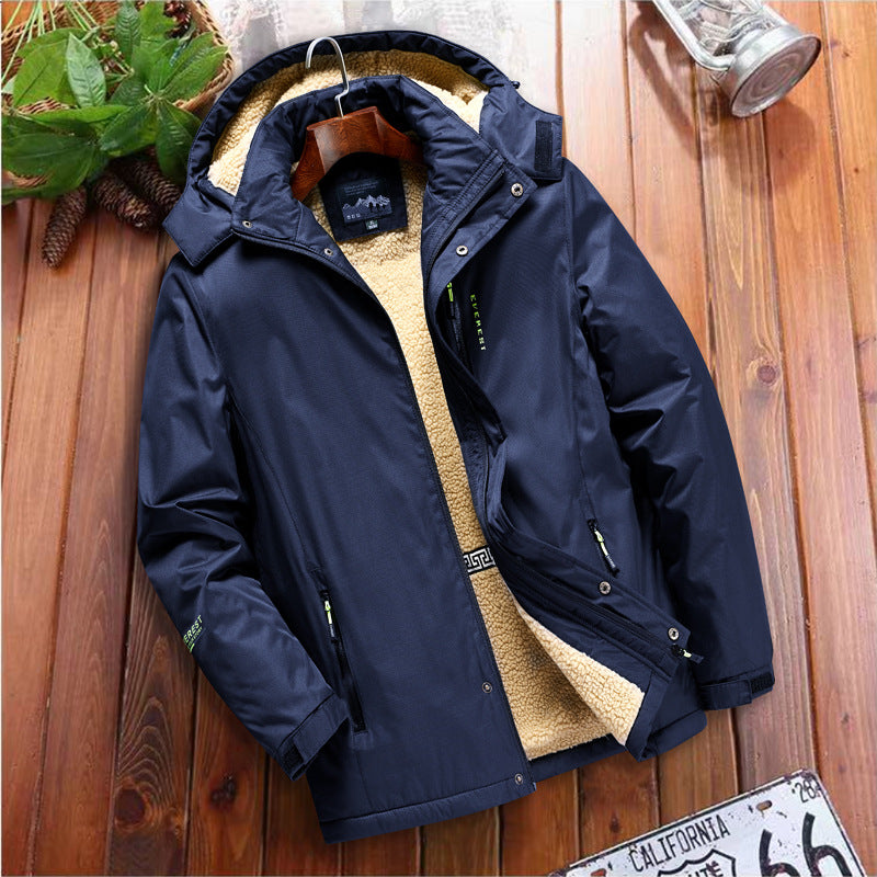 Herren praktische Jacke mit warmem Fleecefutter Aliams