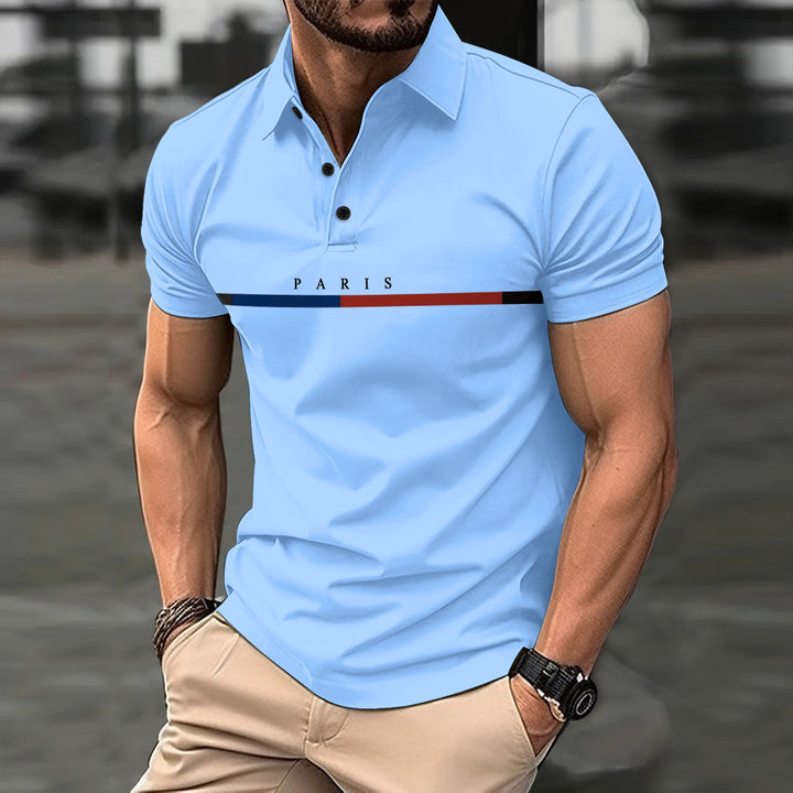 Herren Freizeit Polo Shirt Aliams