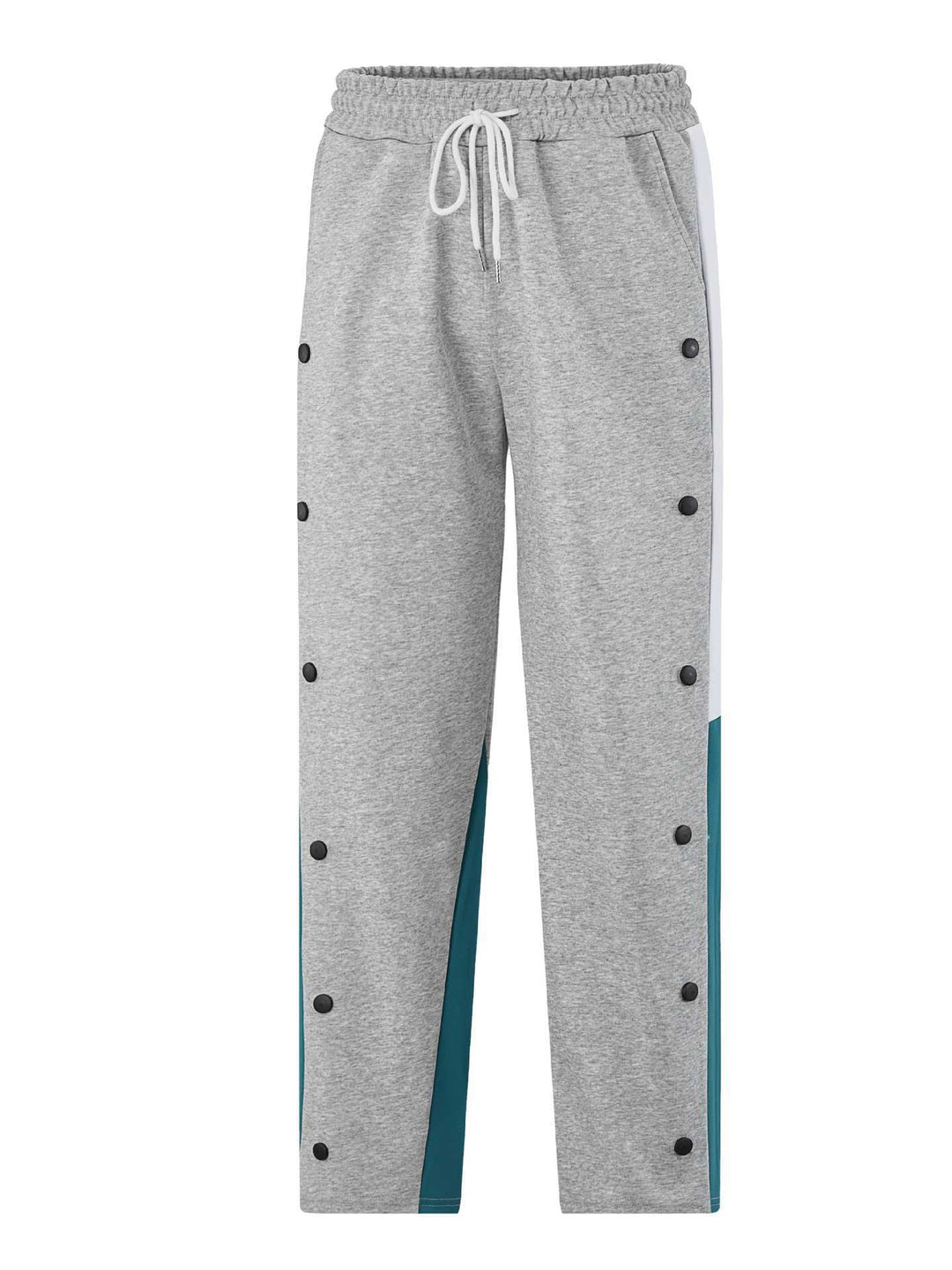 Herren Sportliche Jogginghose mit Druckknopfdetails und elastischem Bund Aliams