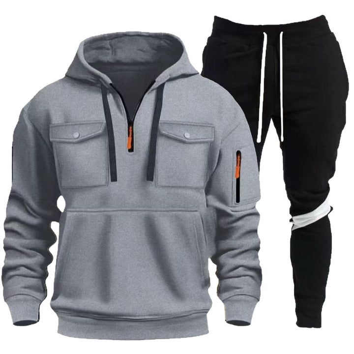 Herren praktische Kapuzenjacke mit Sporthose Aliams