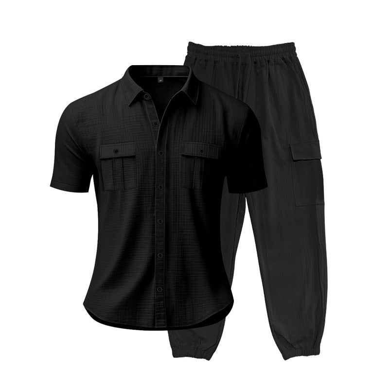 Herren Freizeit-Set mit praktischen Taschen und atmungsaktiver Struktur Aliams