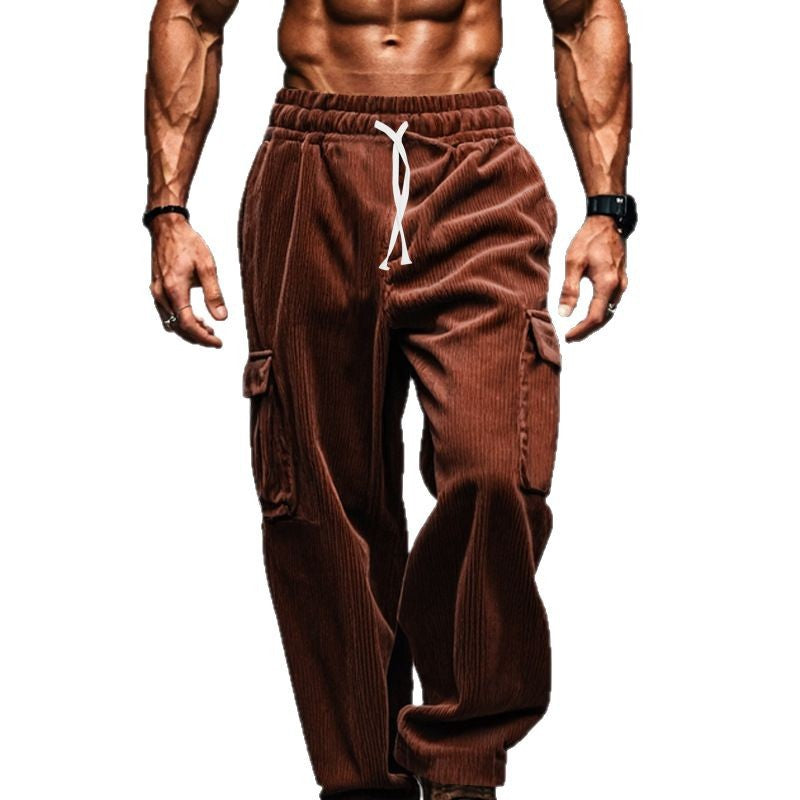 Herren Cargo-Hose mit elastischem Bund und praktischen Taschen Aliams