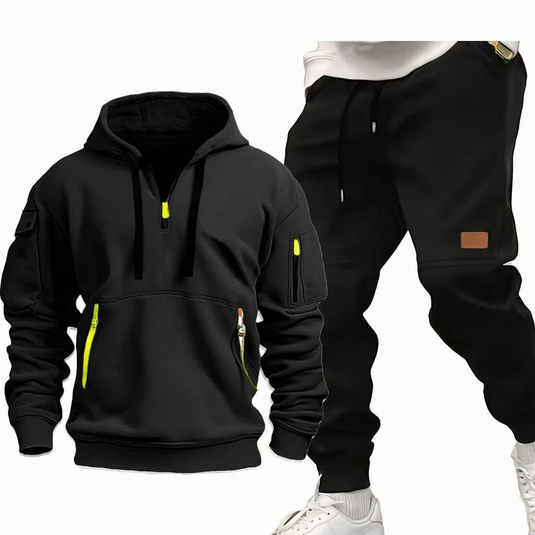 Herren Funktions-Hoodie und Jogginghose Set Aliams