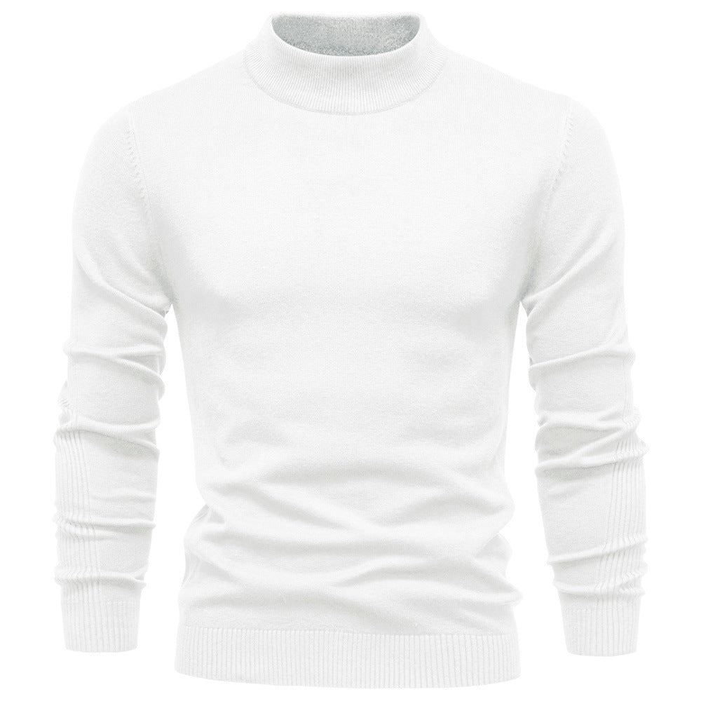 Herren Rollkragenpullover aus weichem Strickmaterial mit feiner Rippstruktur Aliams