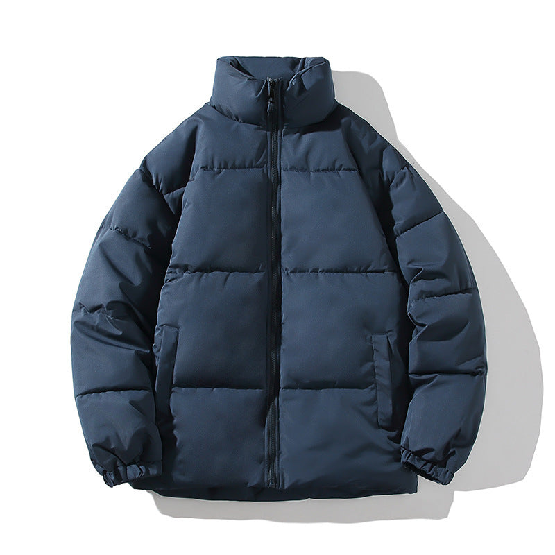 Herren isolierte Steppjacke mit hohem Kragen und elastischen Bündchen Aliams