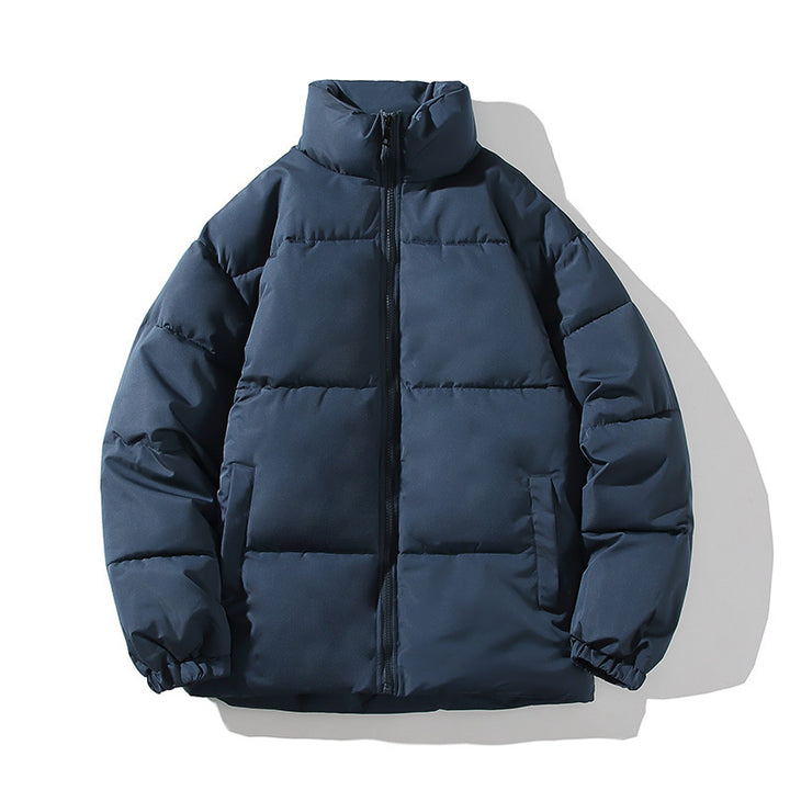 Herren isolierte Steppjacke mit hohem Kragen und elastischen Bündchen Aliams