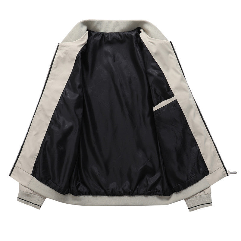 Herren sportliche Übergangsjacke mit modischem Stehkragen Aliams