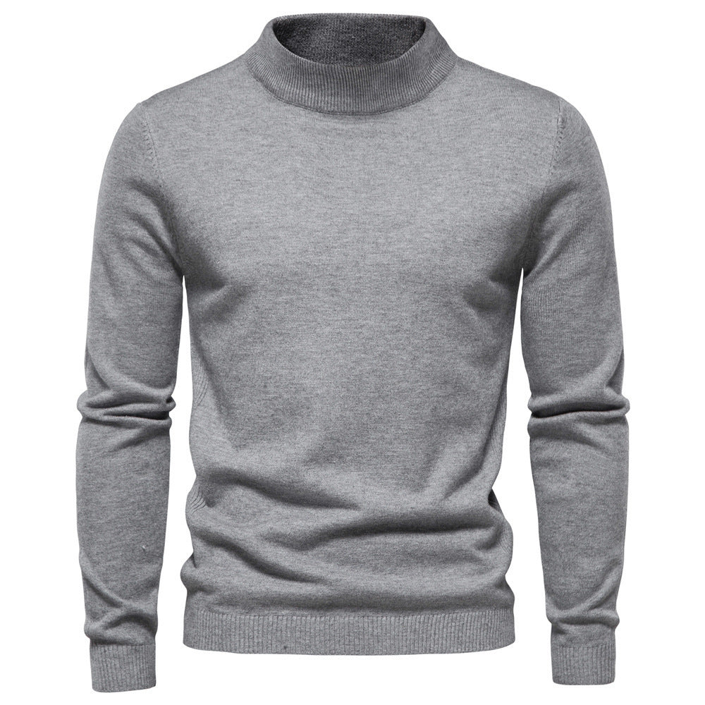 Herren eleganter Rollkragenpullover aus feiner Wolle Aliams