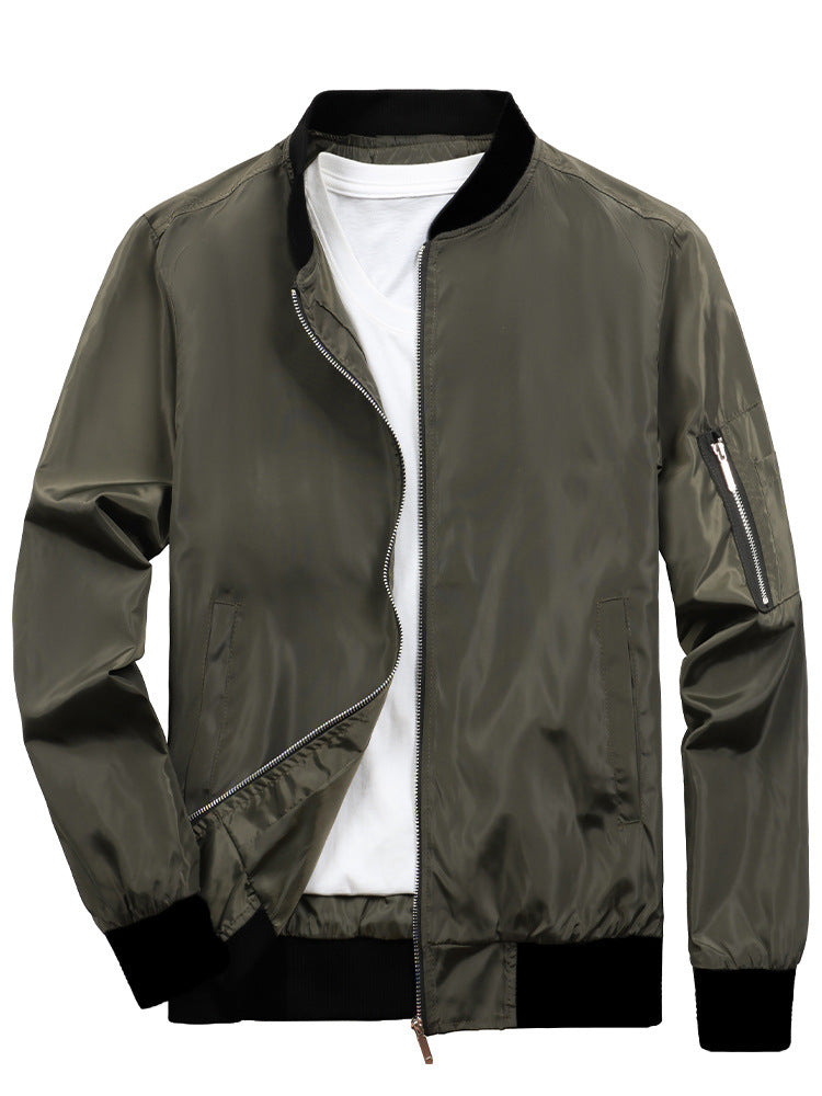 Herren Sportliche Bomberjacke mit praktischen Reißverschlusstaschen Aliams