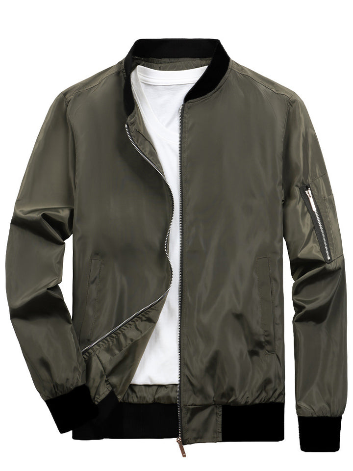 Herren Sportliche Bomberjacke mit praktischen Reißverschlusstaschen Aliams