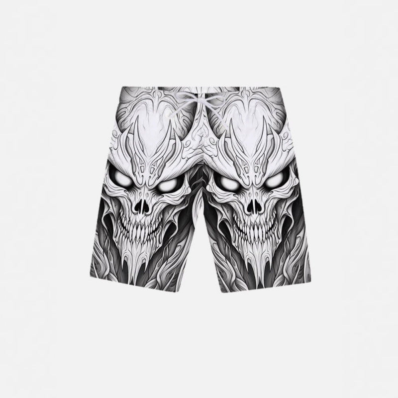 Herren Grafik Psychedelischer Druck Badehose Aliams