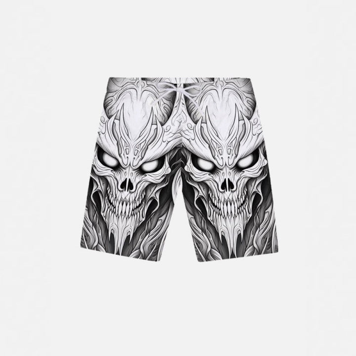 Herren Grafik Psychedelischer Druck Badehose Aliams