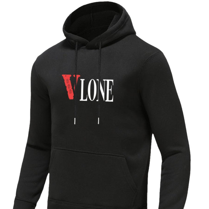 Herren Kapuzensweatshirt mit trendigem Grafikdruck Aliams