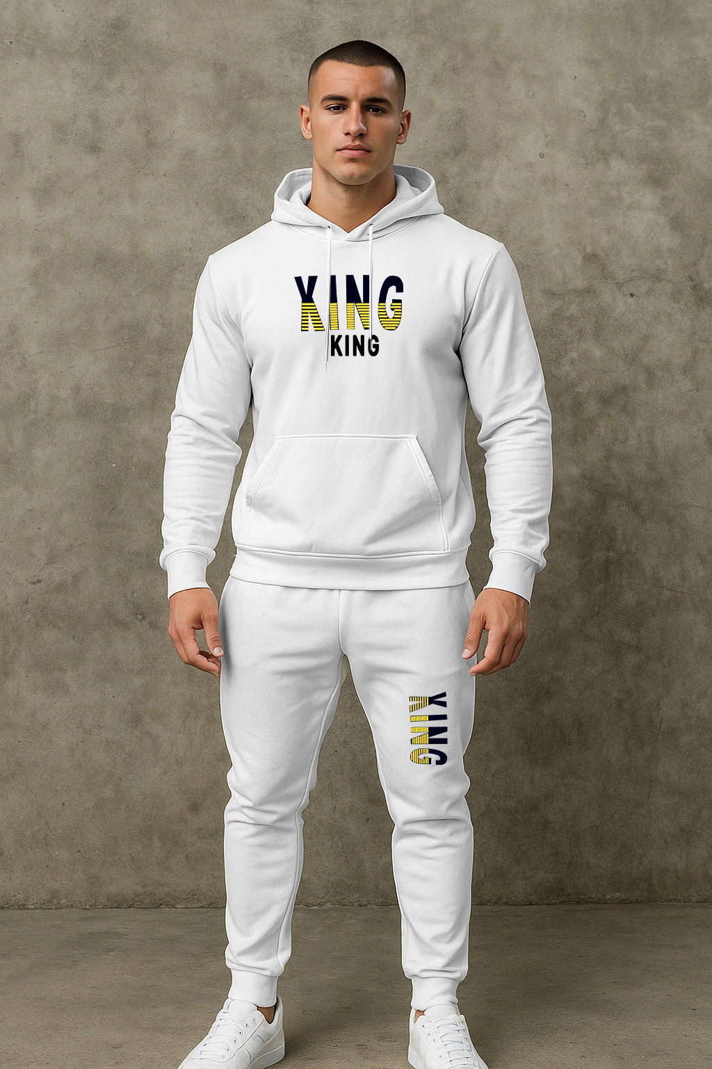 Herren sportives Hoodie- und Jogginghose-Set Aliams