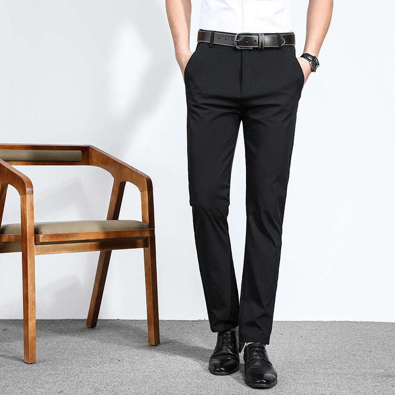 Herren elegante Business-Hose mit schmalem Schnitt und dehnbarem Material Aliams