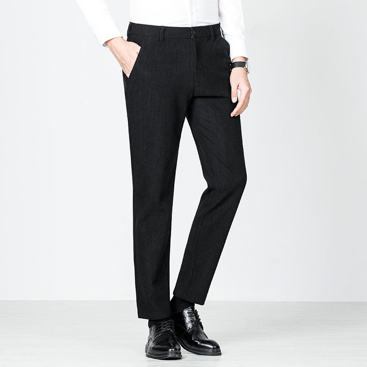 Herren elegante Anzughose mit feiner Struktur und modernem Schnitt Aliams