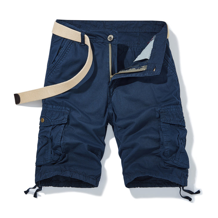 Herren Cargo-Shorts mit verstellbarem Gürtel und mehreren Seitentaschen Aliams