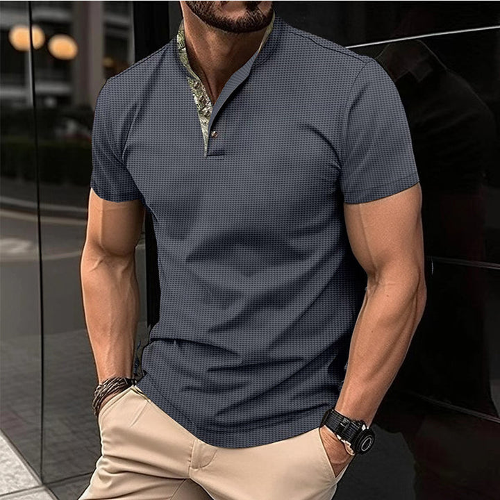 Herren Kurzarm Poloshirt mit hochwertigem Kragen Aliams
