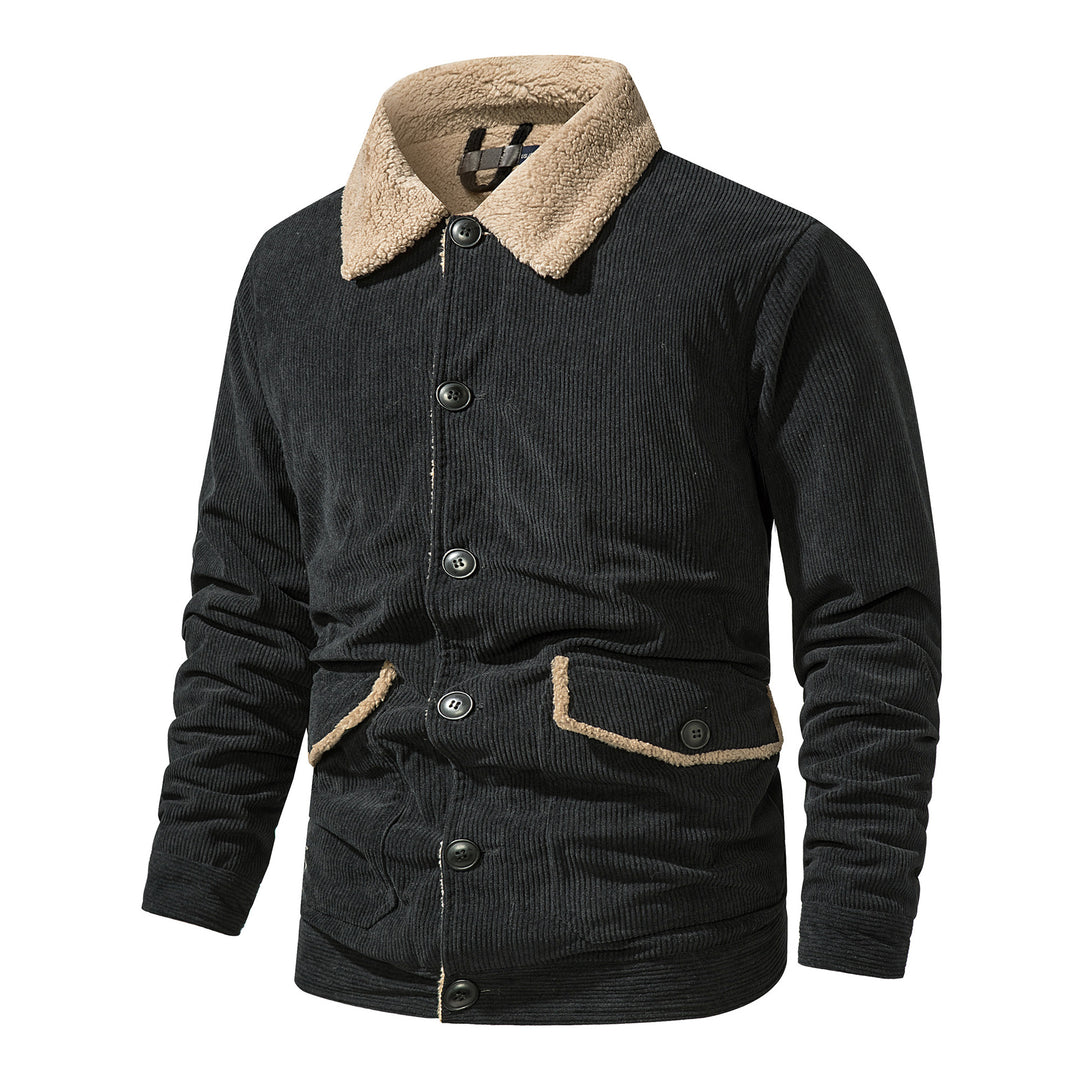 Herren Cord-Jacke mit bequemem Teddyfutter Aliams