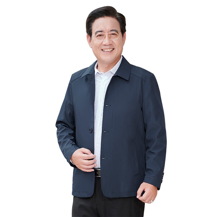 Herren Freizeitjacke mit innovativem Schnitt und praktischen Knopfdetails Aliams