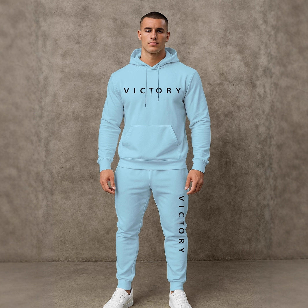 Herren komfortabler Sportanzug mit modernem Schriftzug Aliams