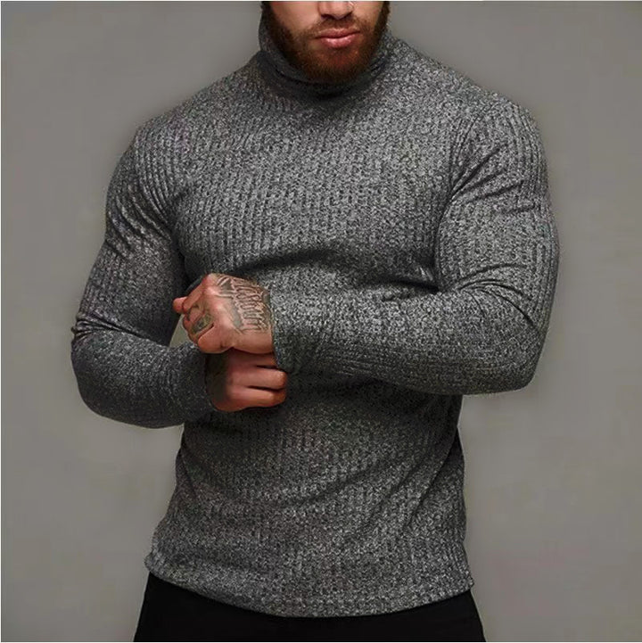 Herren Rollkragenpullover aus Rippstrick Aliams
