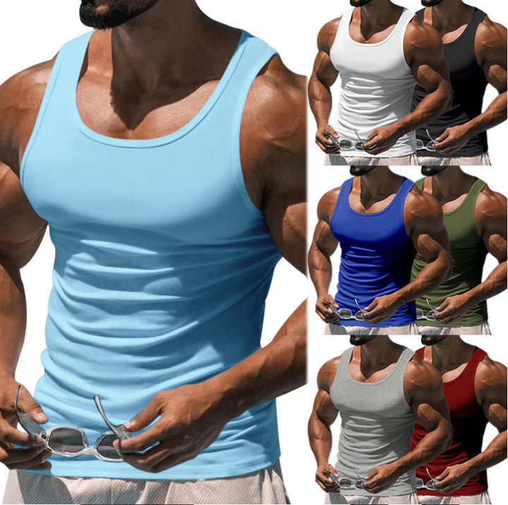 Herren Atmungsaktives Sport-Tanktop mit körperbetontem Schnitt Aliams