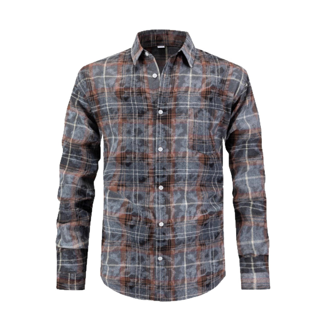 Herren Checkered Flanellhemd Aliams