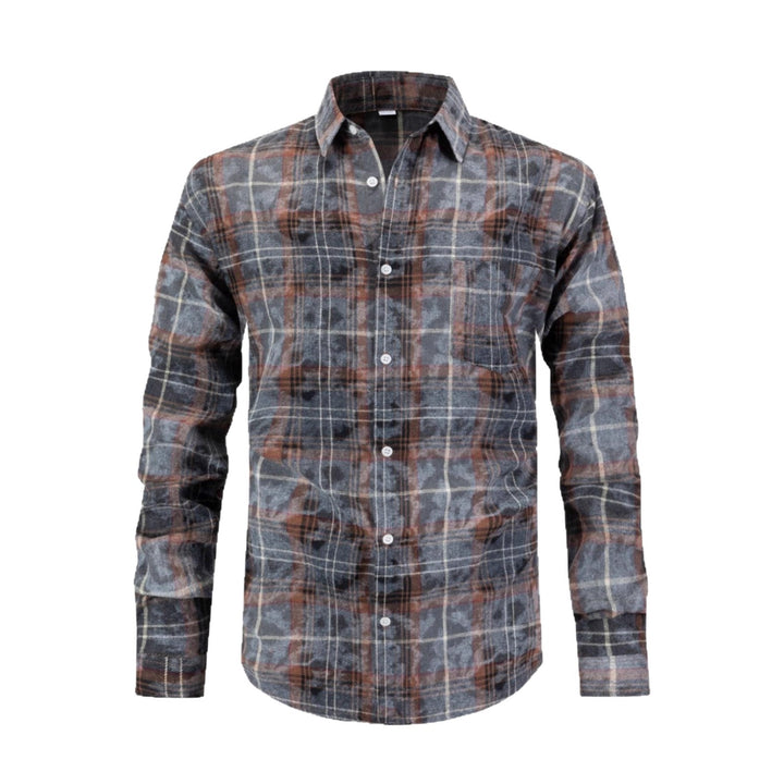 Herren Checkered Flanellhemd Aliams