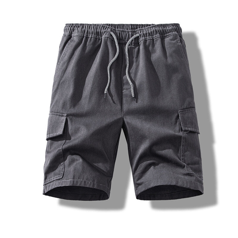 Herren Cargo-Shorts mit elastischem Bund und praktischen Seitentaschen Aliams