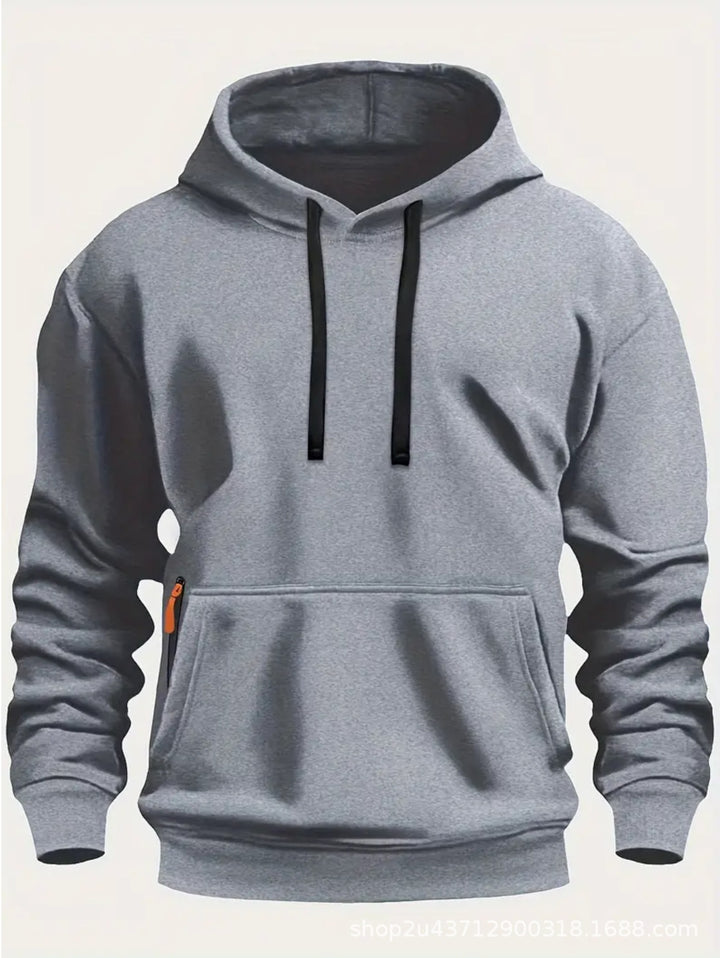 Herren sportlicher Kapuzenpullover mit praktischen Taschen und atmungsaktivem Material Aliams