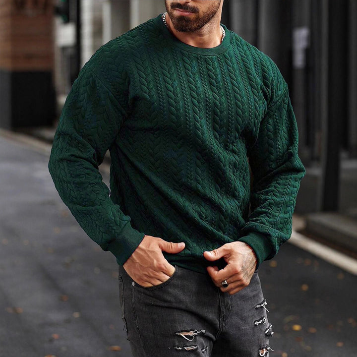 Herren Strickpullover mit strukturiertem Muster Aliams
