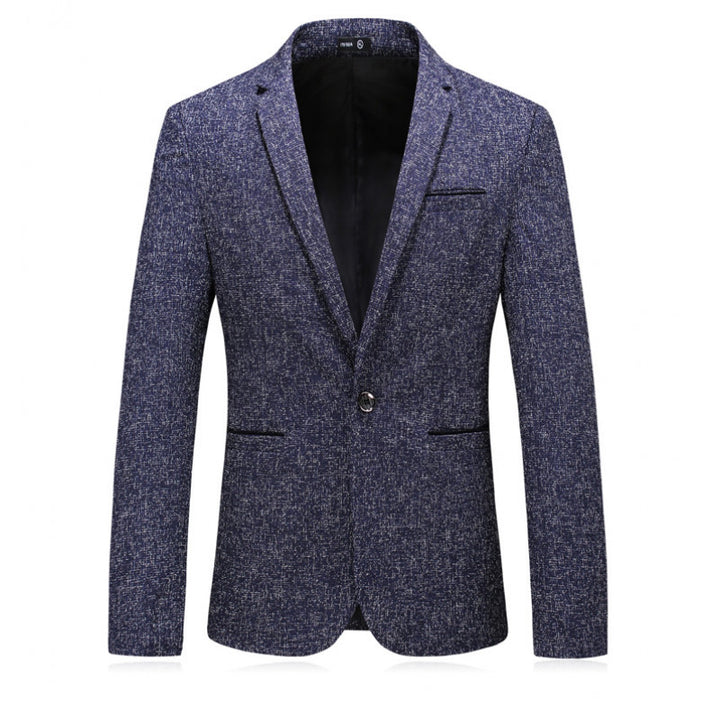 Herren eleganter Blazer mit strukturiertem Design und schmalem Schnitt Aliams