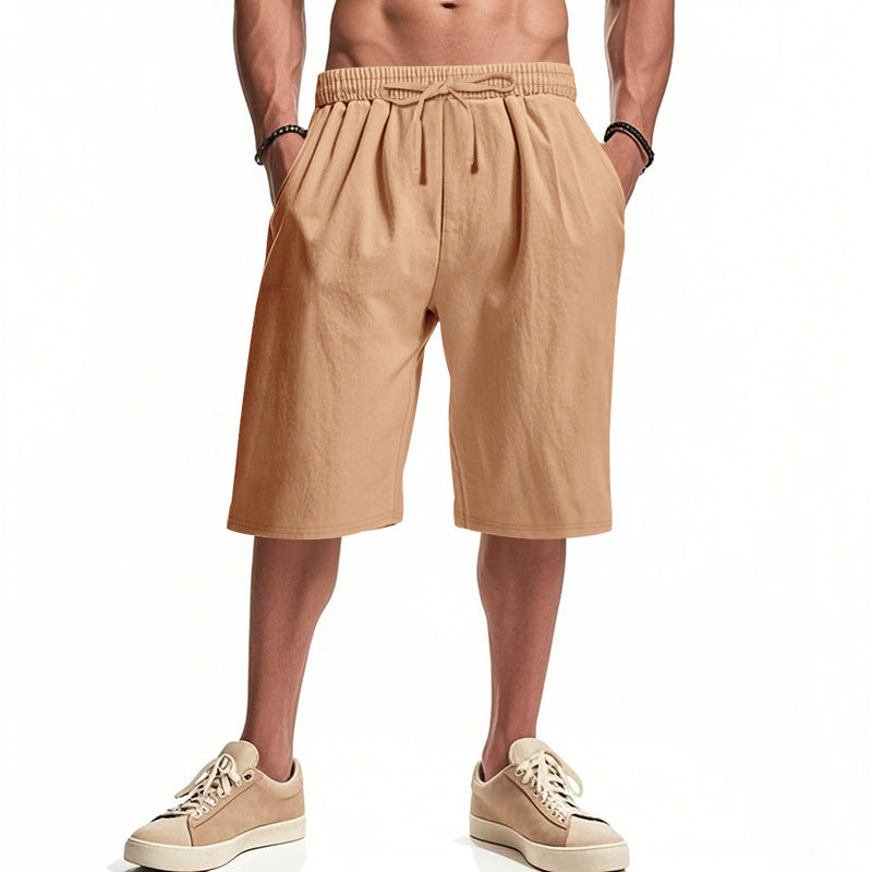 Herren bequeme Cargo-Shorts mit elastischem Bund und großzügigen Taschen Aliams