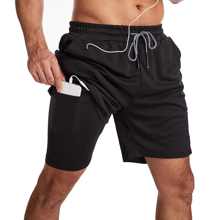 Herren Sportliche Hybrid-Shorts mit praktischen Taschen und atmungsaktivem Material Aliams