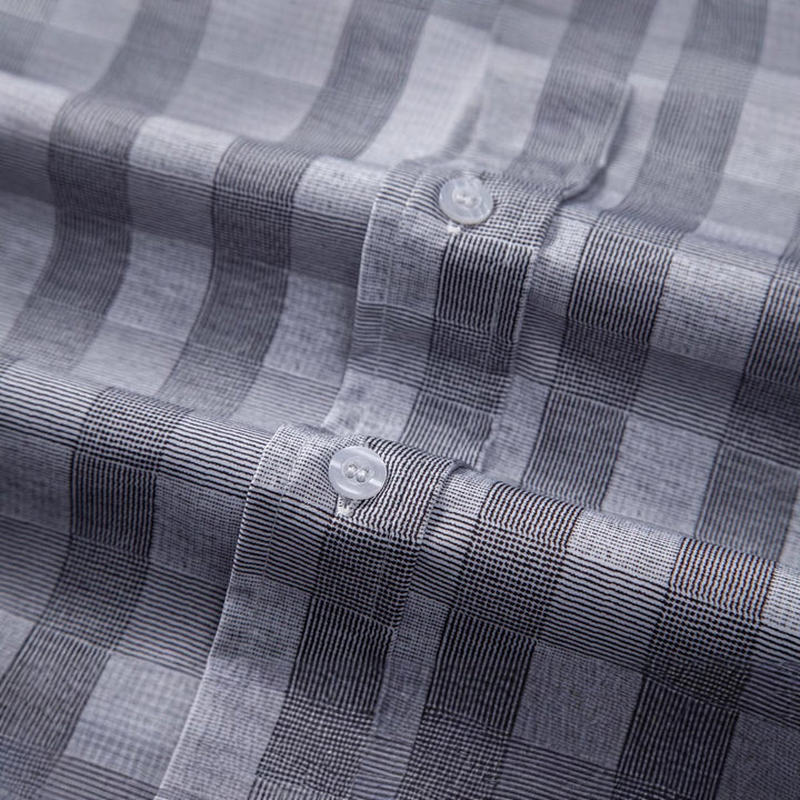 Herren Kurzarmhemd im eleganten Karomuster Aliams