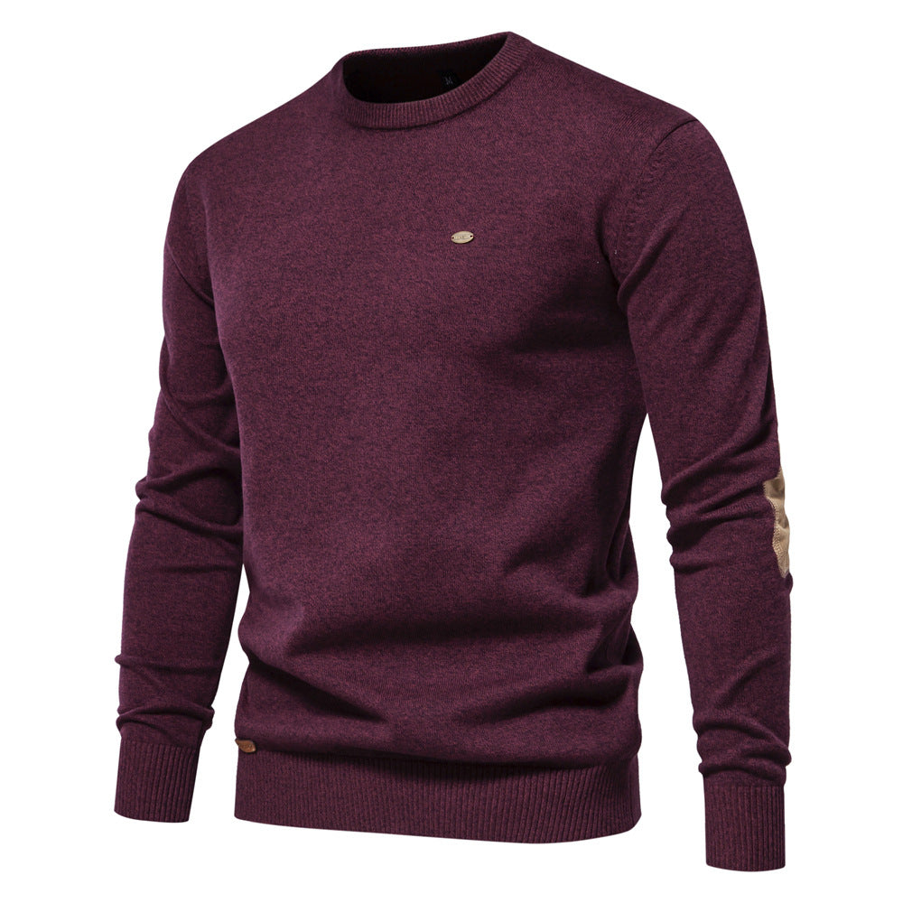 Herren Rundhals Pullover aus weichem Strickstoff Aliams