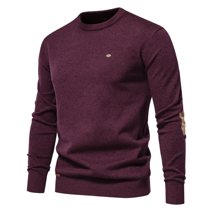 Herren Rundhals Pullover aus weichem Strickstoff Aliams