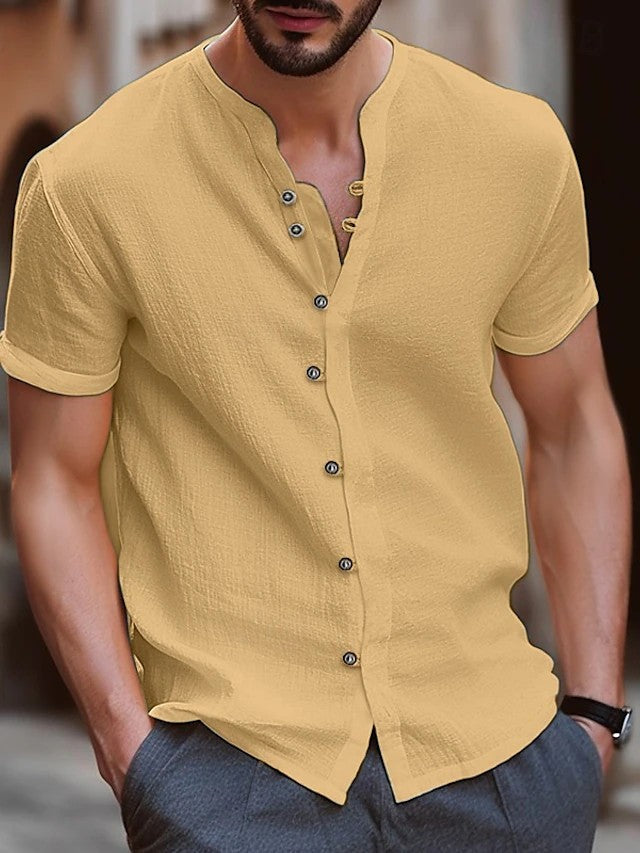 Herren Kurzarm Hemd Aliams