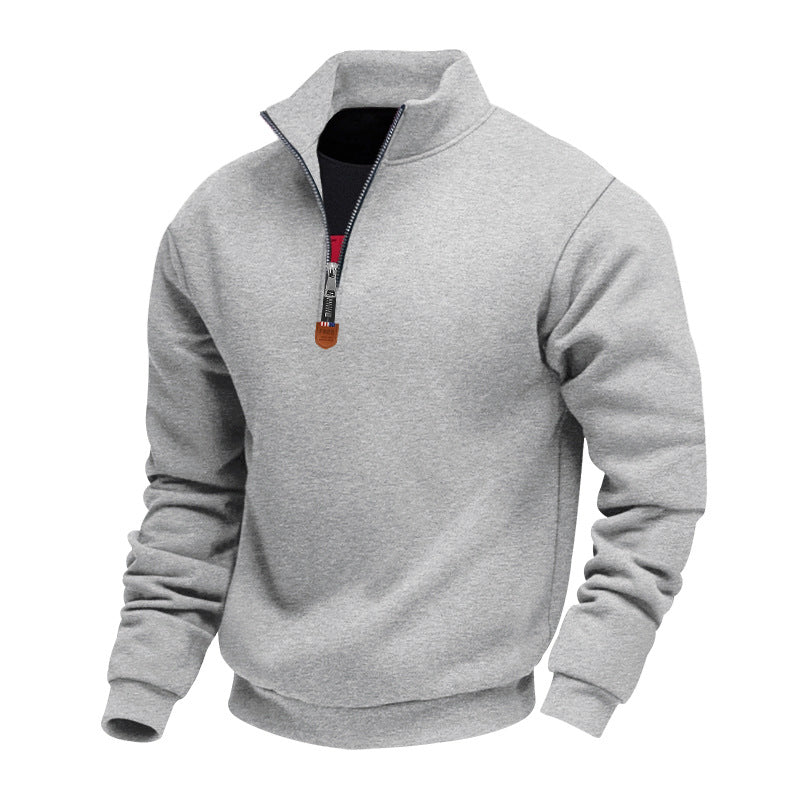 Herren sportlicher Sweatshirt mit halbem Reißverschluss Aliams