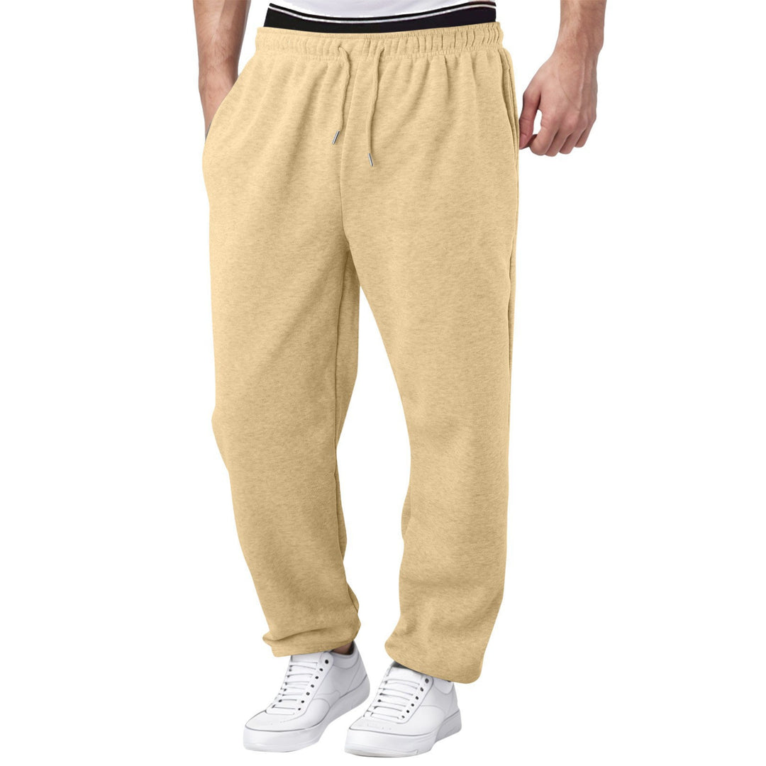 Herren bequeme Jogginghose mit elastischem Bund und seitlichen Taschen Aliams