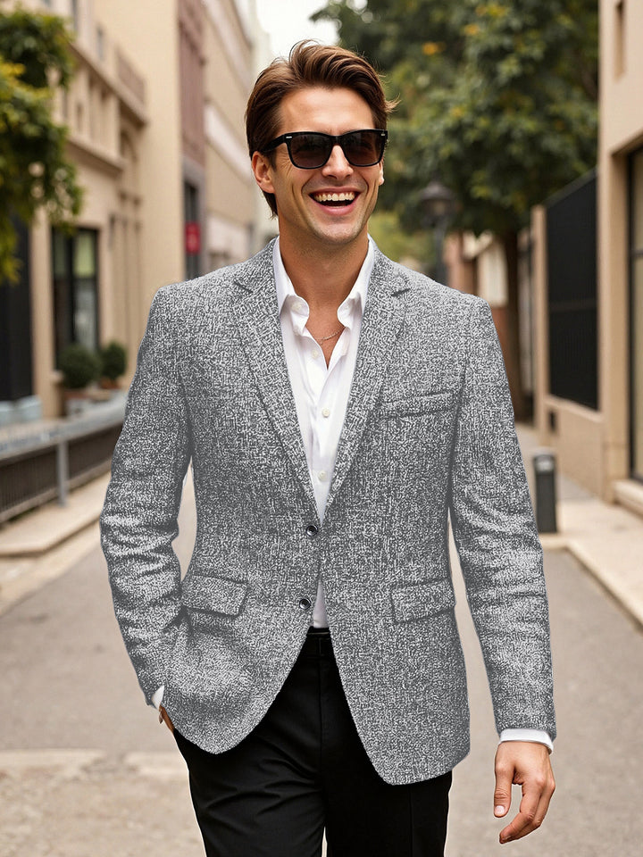 Herren eleganter strukturierter Blazer mit modischem Design und hochwertigen Materialien Aliams