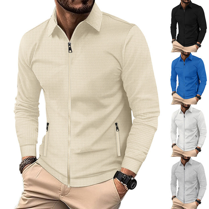 Herren Sportliche Jacke mit integriertem Reißverschluss Aliams