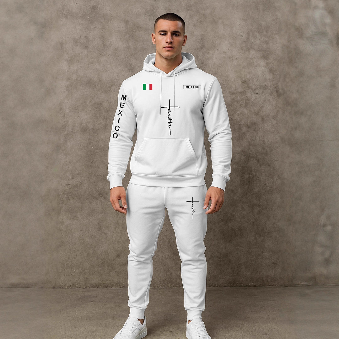 Herren Sport Hoodie und Jogginghose Set Aliams