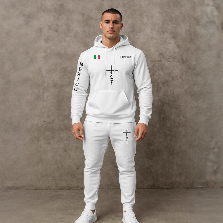 Herren Sport Hoodie und Jogginghose Set Aliams