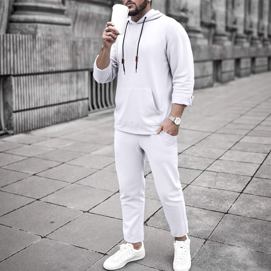 Herren bequemer Hoodie und Jogginghose Set Aliams