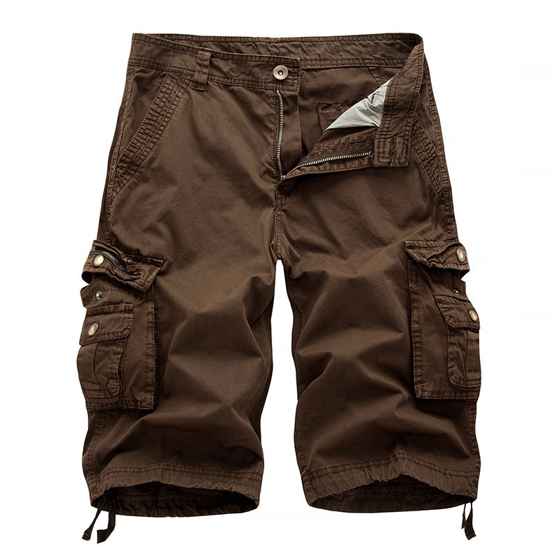 Herren Cargoshorts mit multifunktionalen Taschen und elastischem Bund Aliams